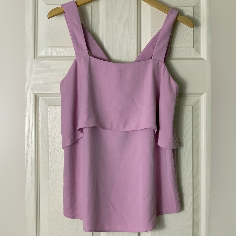 Ann Taylor | Lilac Flowy Layered Tank - Small